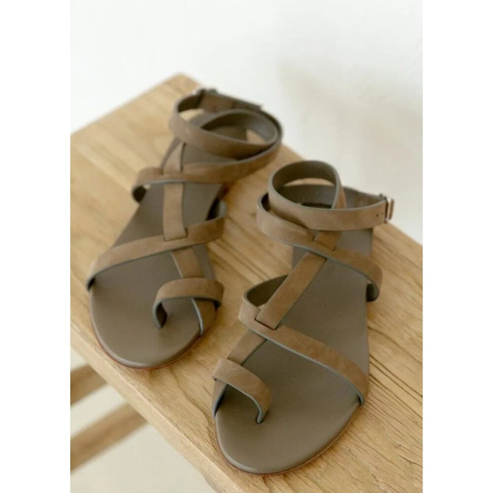 Jenni Kayne Oiled Leather Strappy Sandals Size 6 (36)